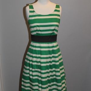 The Limited Green Stripe Dress
